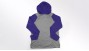 Gray and Purple Echo Hoodie